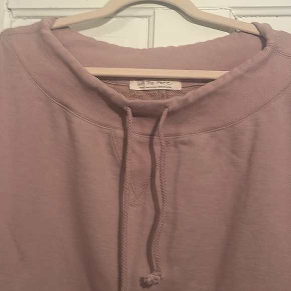 We the free by Freepeople French terry crop bubble sleeve sweatshirt - Picture 3 of 13